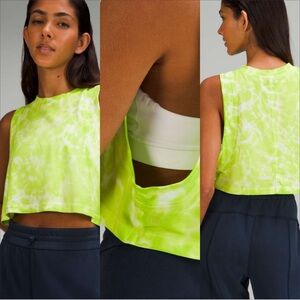 Lululemon All Yours Cropped Cotton Tank Top *Tie Dye